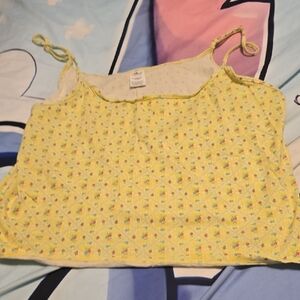 PINK Victoria's Secret Yellow Floral Camisole